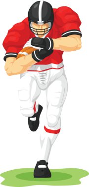 futbolcu topa tutarak çalışan