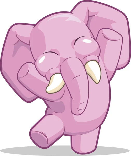 Elefantentanz — Stockvektor