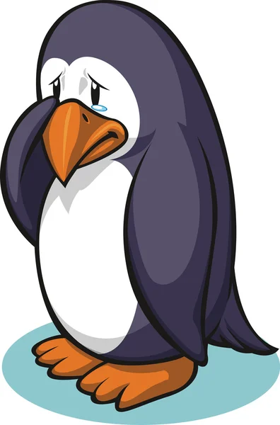 Sad Penguin — Stock Vector