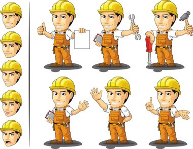 Industrial Construction Worker Mascot 2