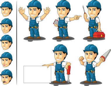 Technician or Repairman Mascot 2 clipart