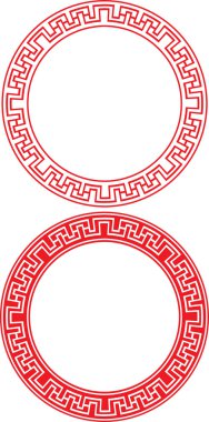 Chinese Circle Ornament clipart