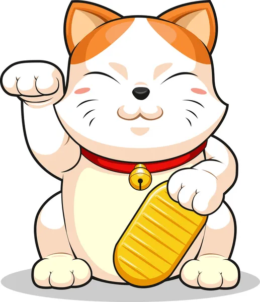 Lucky Cat (Makeni Neko) — Stock Vector