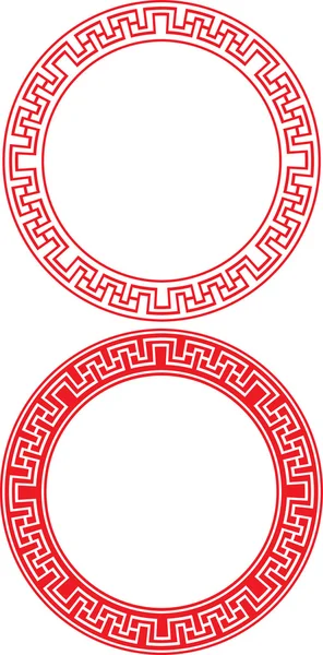 Chinese Circle Ornament — Stock Vector