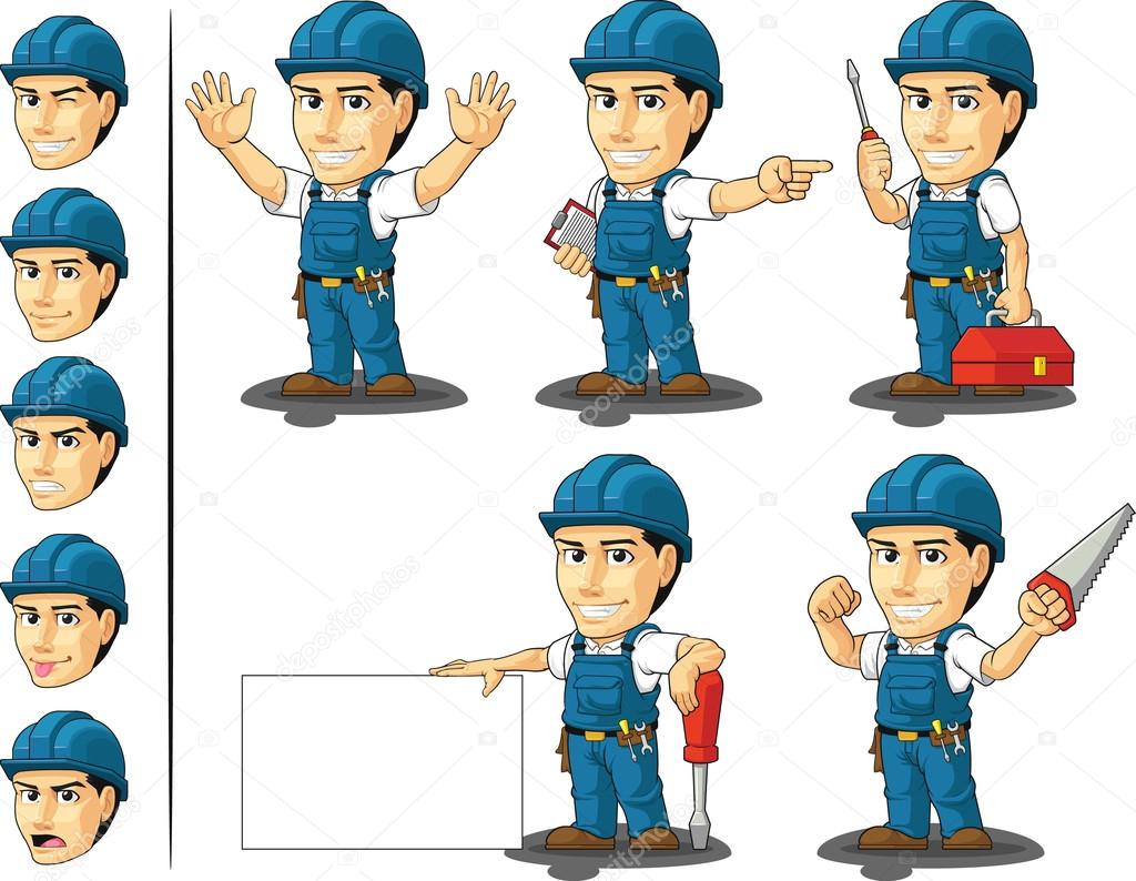 Technician or Repairman Mascot 2