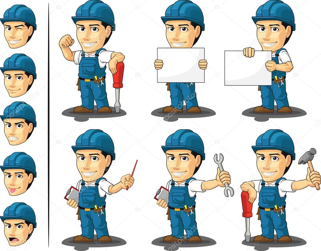 Technician or Repairman Mascot