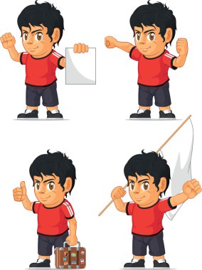 Futbol çocuk özelleştirilebilir maskot 15
