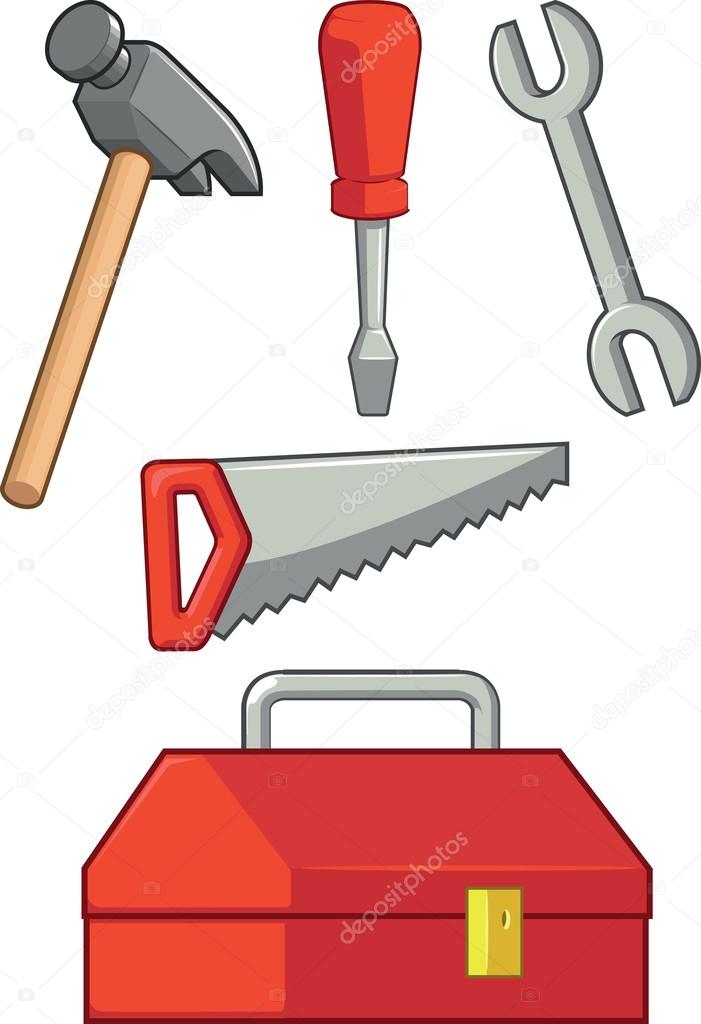 Hand Tool - Hammer, Screwdriver, Wrench, Saw & Tool Box