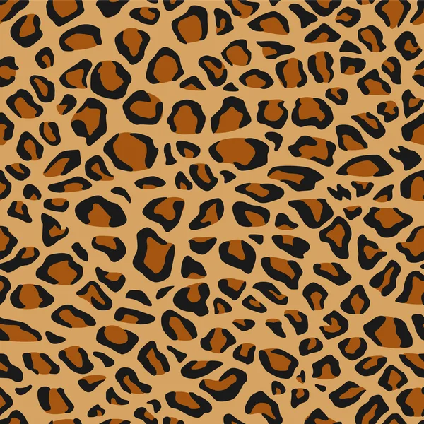Leopard Fur or Skin Seamless Pattern — Stock Vector