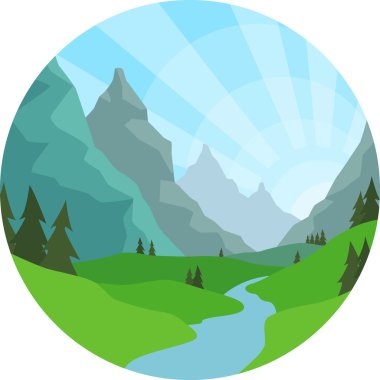 Dağ Manzaralı arka plan