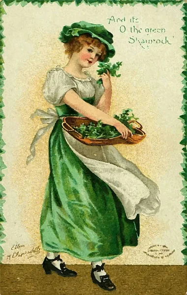 Aziz Patrick Günü. Eski kartpostal