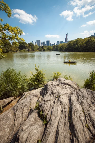 NYC central park lake portre Telifsiz Stok Fotoğraflar