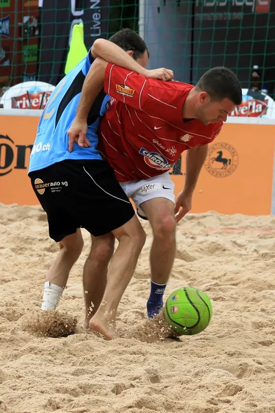 Futebol de praia — Fotografia de Stock