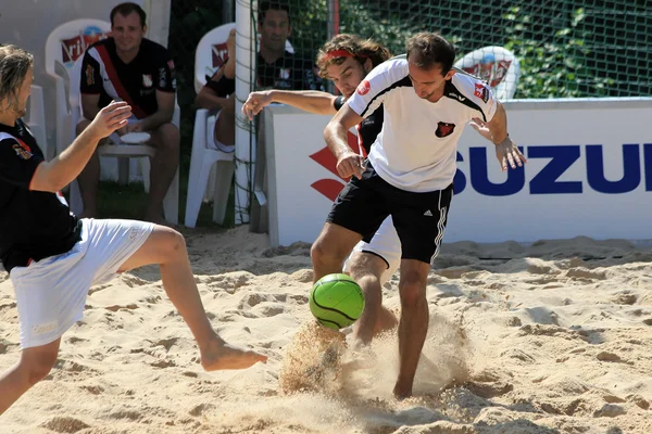 Calcio spiaggia — Foto Stock