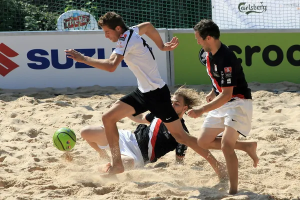 Futebol de praia — Fotografia de Stock