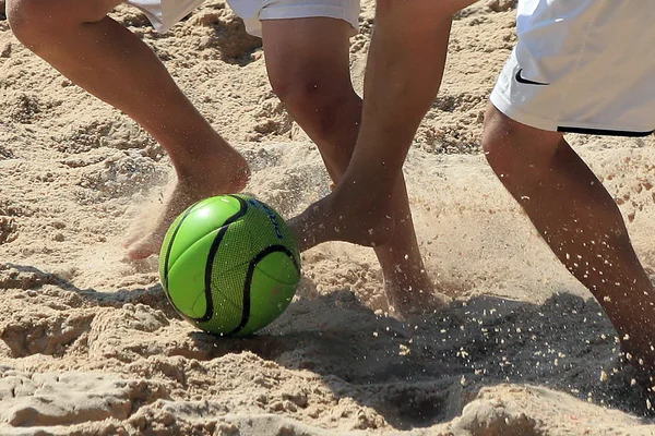 Strandvoetbal — Stockfoto