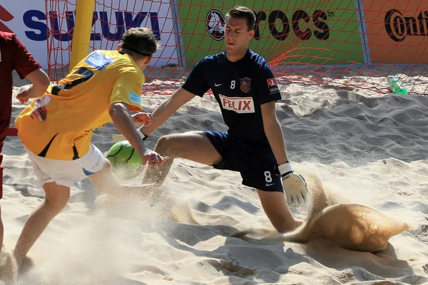 Futebol de praia — Fotografia de Stock