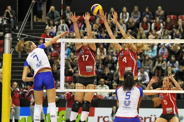 Voleybol oyunu — Stok fotoğraf