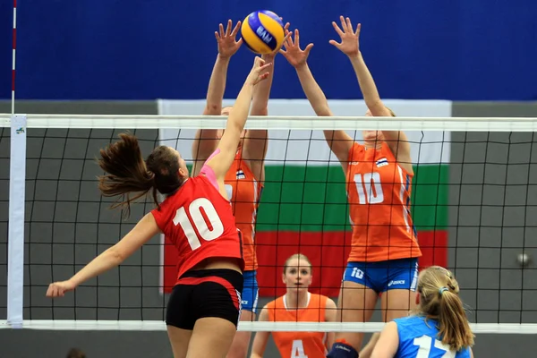 Voleybol oyunu — Stok fotoğraf