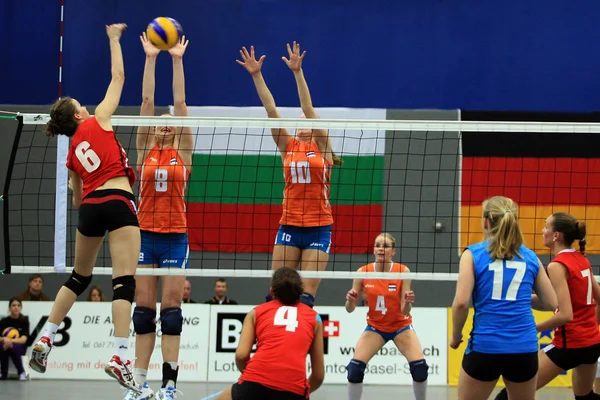 Voleybol oyunu — Stok fotoğraf