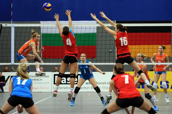 Voleybol oyunu — Stok fotoğraf