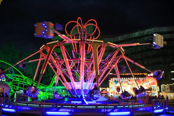 Lichteffecten door nacht op beurs — Stockfoto