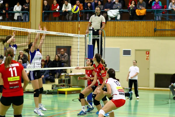 Voleybol oyunu — Stok fotoğraf