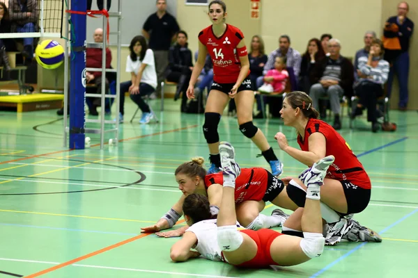 Voleybol oyunu — Stok fotoğraf