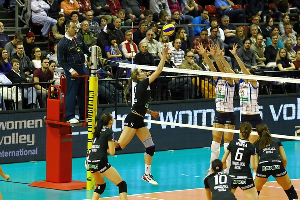 Partita di pallavolo — Foto Stock