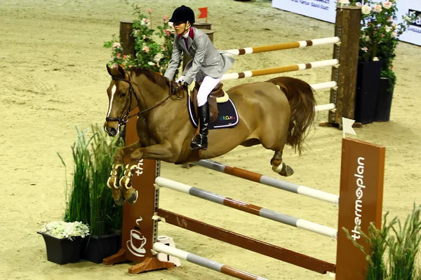 Salto a caballo — Foto de Stock