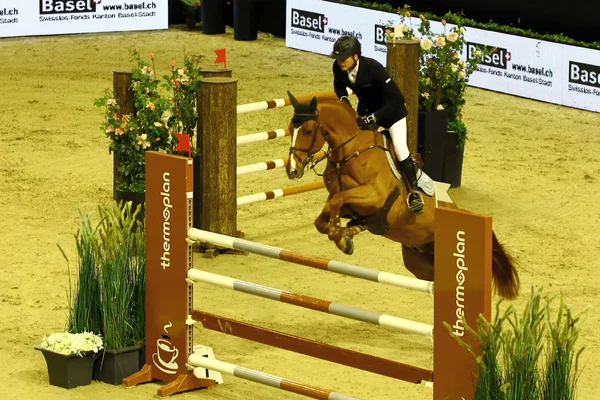 Salto a caballo — Foto de Stock