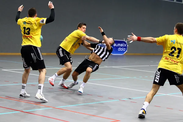 Jogo de handebol — Fotografia de Stock