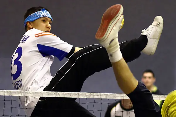 Takraw plażowy — Zdjęcie stockowe