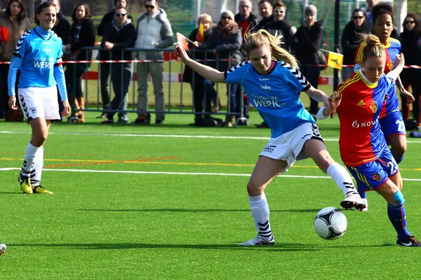 女性のサッカー — ストック写真