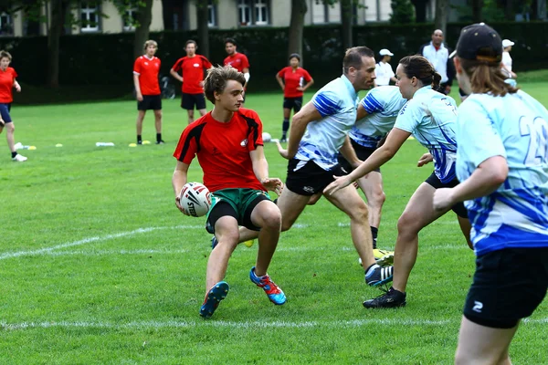 Aanraking rugby Zwitserse beker — Stockfoto