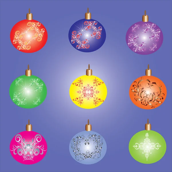 Christmas toyes — Stock Vector