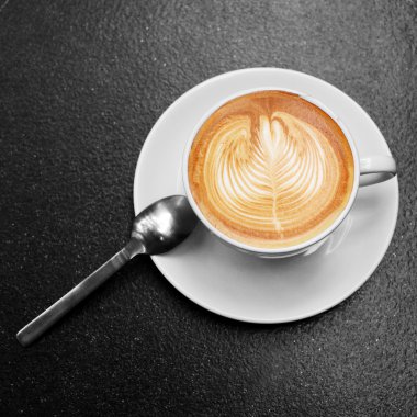 Coffee in white glass. clipart