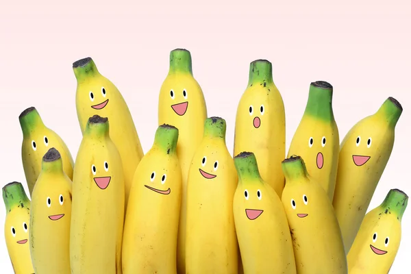 Bananen-Teamwork — Stockfoto