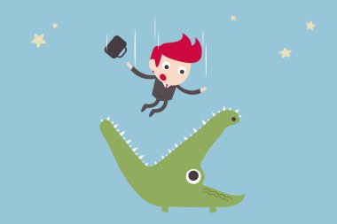 aşağı düşen iş adamı