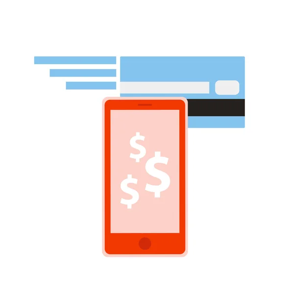 Mobile banking — Stock Vector