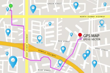 GPS harita simgesi