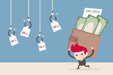 salary man and bill payment