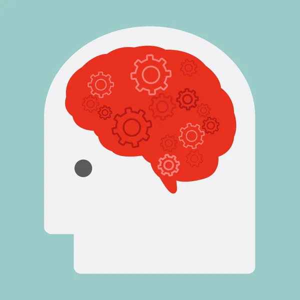 Εγκεφάλου και εργαλεία — Διανυσματικό Αρχείο