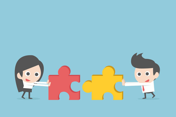 Совместная работа с головоломкой
