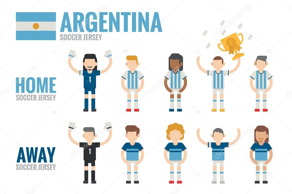 Argentina soccer team character