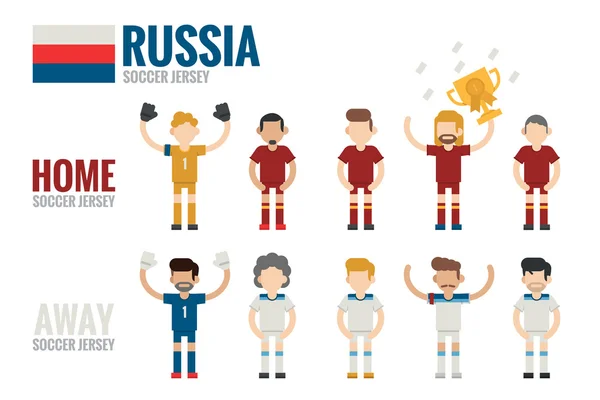 Rússia equipe de futebol — Vetor de Stock