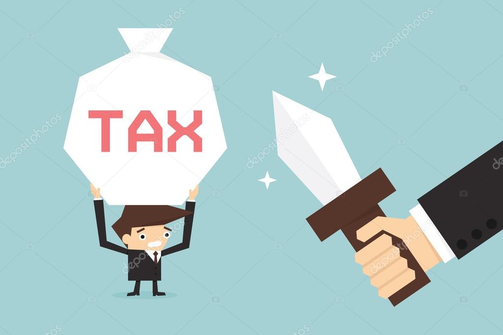 Business man pay tax