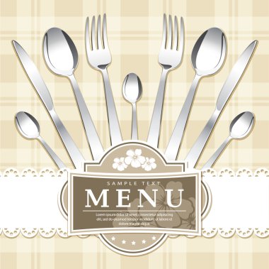 Restoran menü tasarımı.