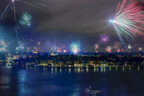 Stockholm nytt år 2013 — Stockfoto