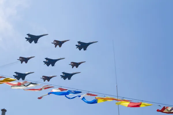 Rosyjskie samoloty wojskowe — Zdjęcie stockowe